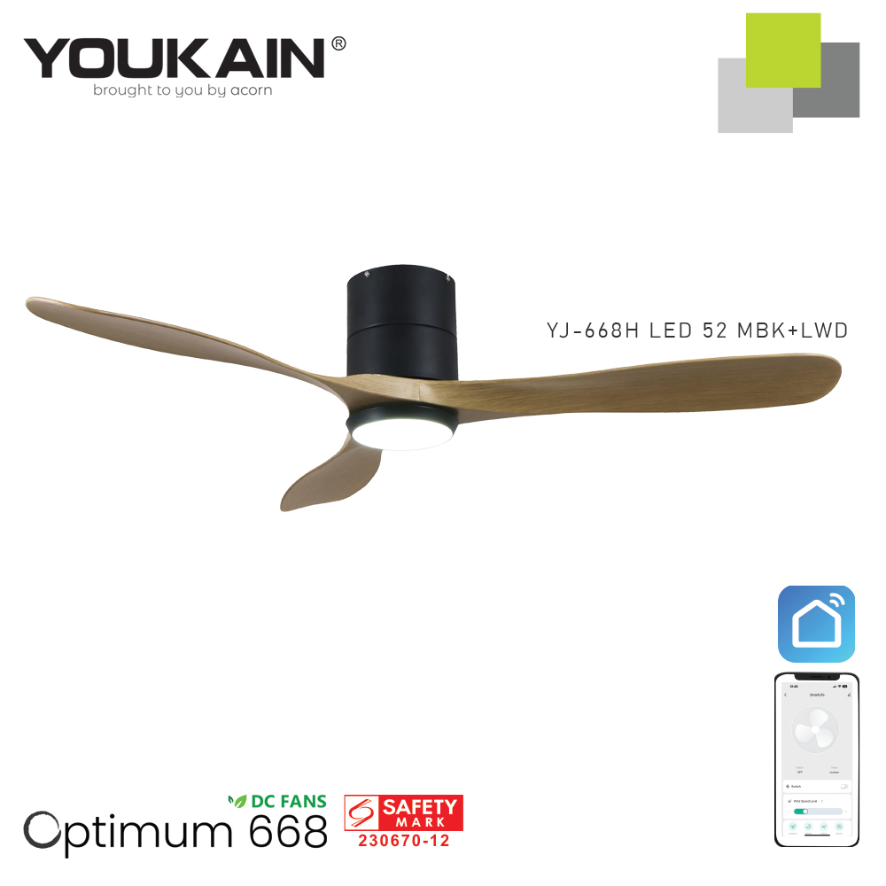 YJ-668H-LED-52-MBK+LWD